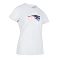 thumbnail image 3 of NFL Playera Aficionado Básica New England Patriots Blanco para Mujer, Talla Grande, 3 of 5