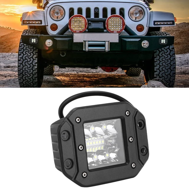 Lámpara Combinada De Inundación Puntual, Luz De Trabajo LED Con Lente 4D De Metal De 5 Pulgadas Para Camión Para ATV Para UTV