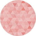 thumbnail image 1 of Ahgly Company Indoor Round Patterned Pastel Red Pink Area Rugs, 4' Round, 1 of 6