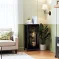thumbnail image 2 of Dresser for Bedroom with 4 Storage Drawers Gothic Lake Forest Oil Painting Dark Academia Goth Spooky Dark Dressers Chest of Drawers Steel Framed Fabric Closet Organizers for Entryway, 2 of 7