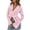 A-Pink142, variant on Lace Blouse For Women V Neck Tie Front Ruffled Top Sheer Romantic Going Out Shirt