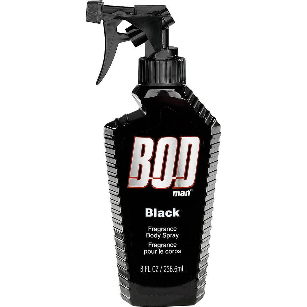 BOD man Fragrance Body Spray, Black, 8 fl oz