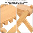 thumbnail image 2 of WRITWAA Portable Guitar Foot Rest Bamboo Footstool Light Yellow 1Pack, 2 of 7
