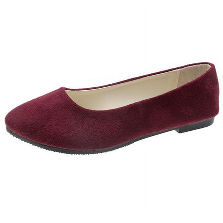 Womens Flats Shoes Portable Pumps Ballet Flat Slip-on Ballerina Pumps Shoes Ladies Loafers Christmas Halloween Gift