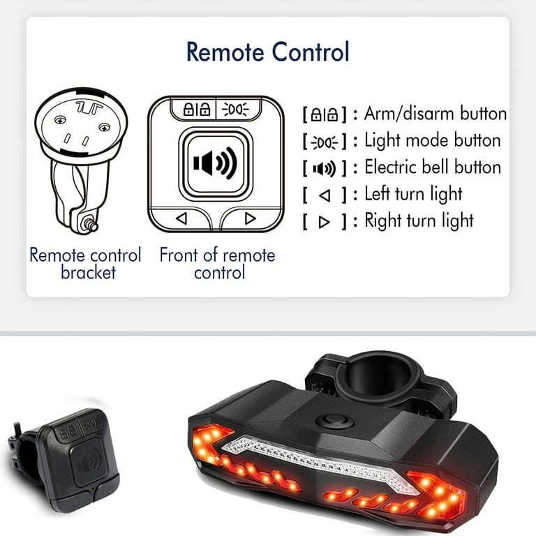 Turn on best sale bike light