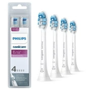 Philips Sonicare Optimal Gum Care Replacement Toothbrush Heads, HX9034/65, Brushsync Technology, White 4-pk