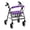 Purple Tie-Dye, variant on HELLHERO Stretchable Rollator Seat Back Cover Dust Proof Easy Installation Rollator Walker Seat and Backrest Covers Owl Forest Camo
