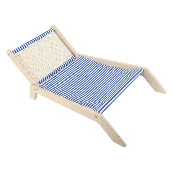 Cat Hammock Bed, Wooden Cat Hammock Sturdy Structure for Indoor Cats