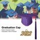 thumbnail image 2 of Gorro de graduación llamativo y memorable, gorro de graduación colorido y práctico de tela para estudiante (hy), 2 of 5