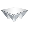 thumbnail image 1 of ACME Table Basse Noralie Carrée en Faux Diamants et Miroir, 1 of 6