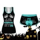 thumbnail image 4 of Conjunto de camisetas sin mangas de Halloween para mujer Pantalones cortos de cintura elástica con estampado de calabaza Fridja fhjkhfk456271, 4 of 7