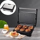 thumbnail image 1 of Parrilla multifunción para sándwiches y bistecs con superficie antiadherente, temperatura ajustable, diseño compacto y panel cerámico fácil de limpiar., 1 of 9