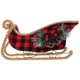 thumbnail image 3 of Christmas Metal Sleigh Santa Decoration: Garden Xmas Sleigh Stocking Stuffers Sleigh Photo Prop Desktop Santa Claus Sleigh Xmas Ornament Mini Gift, 3 of 5