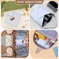 thumbnail image 4 of 2Pcs 2 Sizes Self Adhesive Magic Makeup Bag Velvet Portable Protective Cosmetic Pouch Light Sky Blue Square Camera Lens Wrap Reusable, 4 of 5