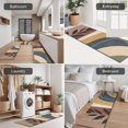 thumbnail image 5 of Brown Boho Geometric and Plant Pattern Kitchen Rugs Sets Of 3,Kitchen Runner Rugs Non Skid Washable,Decorative Kitchen Floor Mats for Kitchen,Sink,Laundry,17"x30"+ 17"x47" + 17"x59", 5 of 6