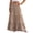 Khaki, variant on Bxsruta Womens Maxi Skirt Long Flowy Tiered Skirts Casual Bohemian Beach Skirt