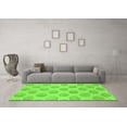 thumbnail image 3 of Ahgly Company Indoor Round Solid Green Modern Area Rugs, 8' Round, 3 of 4