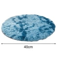 thumbnail image 1 of Perfect Size and Color Circle Round Shaggy Rug for Living Room Bedroom Dark blue 40cm, 1 of 6