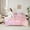 Pink H, variant on Feelyou Fashion Pink Letter Bedding Comforter Set 7pcs for Teen, Cartoon Monogrammed L King Bedding Sets, Kawaii Mermaid Princess Reversible Bed Sheets, Microfiber Bedroom Decor