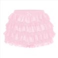 thumbnail image 1 of Pantalones Bombachos de Encaje Multicapa Y2K para Mujer, Pantalones Cortos con Volantes, Pantalones Cortos de Calabaza, Enaguas Dulces con Cintura Elástica. Rosa XL, 1 of 7