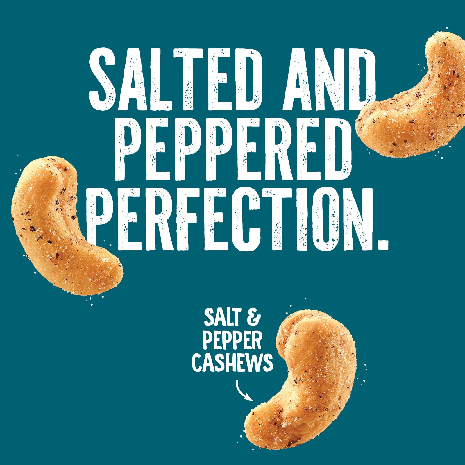 Emerald Nuts, Salt and Pepper Cashews, Stand Up Bag, 5 Ounce (Pack of 2)