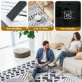thumbnail image 4 of Nefoso Low Pile Area Rug, 8ft x 10ft Area Rugs for Living Room Bedroom Decor, Non-Slip Carpet, Modern Geometric, Gray & White, 4 of 6
