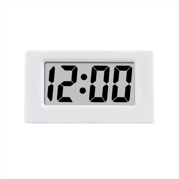 Mini Horloge Triangle Écran LED Électronique Écran d'Alarme Numérique Horloge de Bureau pour Maison Bureau Table Décoration de Chambre Blanc,1 * Mini Horloge (avec Pile Bouton),Blanc