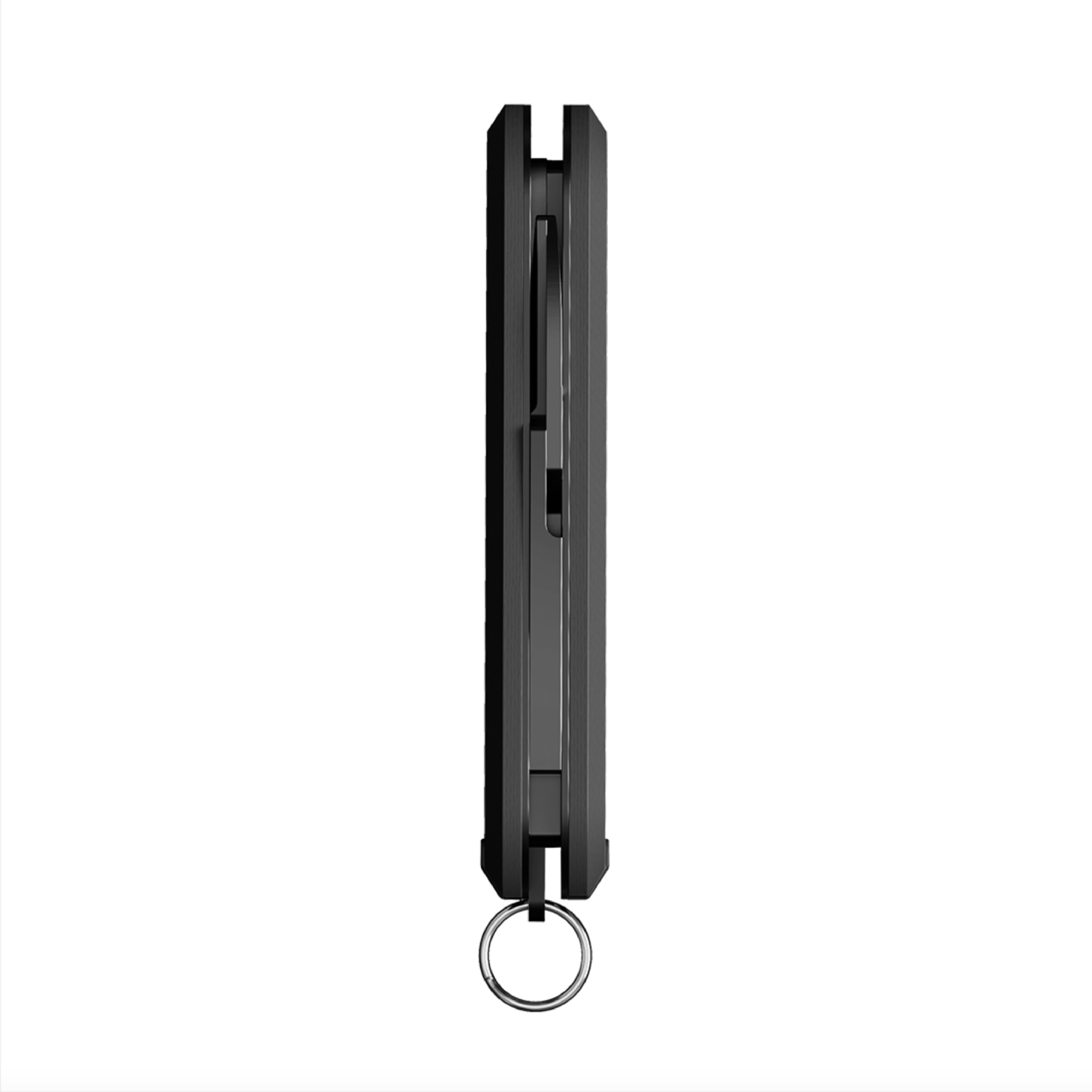 Swiss Tech Listig 7-in-1 Folding Multi-Tool, Compact Single Edge Pocket Knife with Scissors, Black G10 Handle