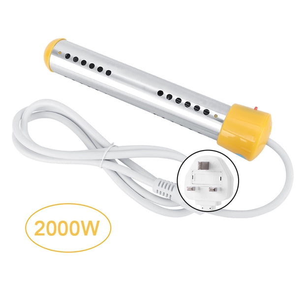 Calentador de Inmersión Eléctrico de Viaje Sincero 1,5m 2000W Anti-Quemaduras 220V Reino Unido