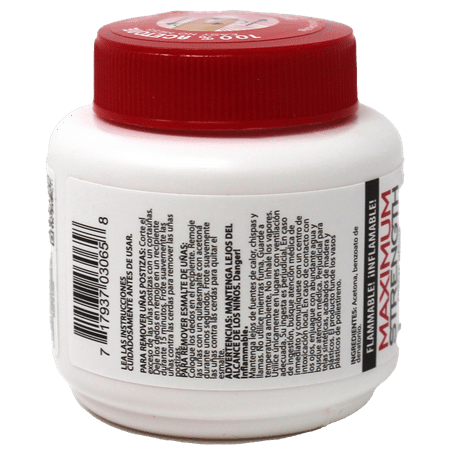 Onyx Professional Acetone Artificial Nails, Glitter, & Polish Remover Jar, 2 Oz.