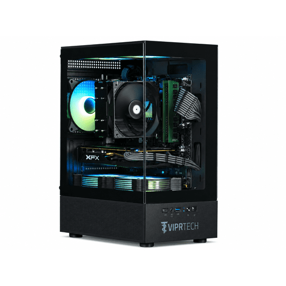 ViprTech Stryker 2.0 Gaming PC - AMD Ryzen 7 (4.4GHz), AMD RX 580 8GB, 32GB DDR4, 1TB SSD, Onyx Black