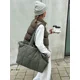 thumbnail image 5 of Chaleco verde grueso para mujer, abrigo informal con cuello simulado, cálido y sólido, ropa de calle a la moda, otoño e invierno, novedad de 2024, 5 of 5
