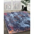 thumbnail image 2 of Ahgly Company Indoor Rectangle Mid-Century Modern Purple Oriental Area Rugs, 2' x 5', 2 of 6