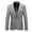 Grey, variant on Men's Business Casual Fashion One Button Suit Solid Color Coat
