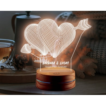 

Personalized Gifts For Couples | Bridesmaid Gifts | 50th Anniversary Room Decor | Boyfriend Night Light