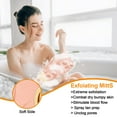 thumbnail image 4 of Hootek 3Pcs Exfoliating Body Scrubber Set, Back Scrubber,Bath Glove and Shower Bath Sponge Loofah for Shower, Bath Exfoliating Body Scrubber for Men and Women, Body Wash Scrub Bath Supplies, Pink, 4 of 7