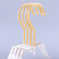 thumbnail image 5 of 20 Pcs Clear Acrylic Clothes Hanger with , Transparent Shirts Dress Hanger with Notches for Lady Kids S, 5 of 7