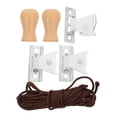 thumbnail image 4 of 1 juego de accesorios de cuerda ciegas de bambú Piezas de obturador del rodillo accesorios ciegos, 4 of 7