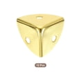 thumbnail image 3 of Uxcell 12 Pack Decorative Box Corner Cover, 18mm Metal Edge Guard, Furniture Corner Edges Protector, Gold, 3 of 6