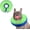 Donut Green, variant on Miaocao Supet Inflatable Dog Cone Collar Alternative After Surgery, Doggie Neck Donut Collar Recovery ECollar for Post Surgery, Soft Dog Cone for Small Medium Puppies Cats