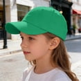 thumbnail image 2 of Bobifish Boys Girls Baseball Cap Curved Brim Classic Plain Breathable Kids Sun Protection Cap, 2 of 4
