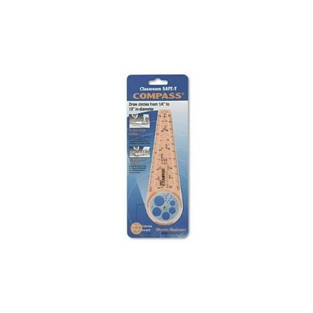 Compass, 10" Maximum Diameter, Plastic, Orange