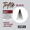 thumbnail image 2 of i-Envy Kiss Premium Knot Free 70 Individual Lashes (Triple Black- Medium), 2 of 11