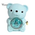 thumbnail image 1 of 2025 Latest Model Preserved Rose Hug Bear Gift with Heart Necklace Rotatable, 1 of 5