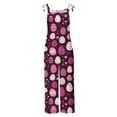 thumbnail image 4 of QATAINLAV Womens Easter Jumpsuits Casual Cold Shoulder Strap Rompers Fashion Rabbit Egg Graphic Print One Piece Pants with Pockets Holiday Clothes Multicolor S Vacation Sale, 4 of 6
