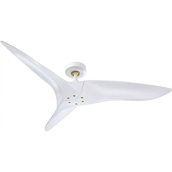 Aerofanture Ceiling Fan with Remote Modern 52 inch White Ceiling Fan No Light with Reversible Blades