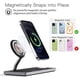 thumbnail image 2 of Estación de carga 3 en 1 para dispositivos Apple: utilizada para iPhone y estación de carga de reloj con soporte de cargador Magsafe, cargador inalámbrico para iPhone 16/15/14/13/12, Apple Watch 1-9/U, 2 of 5
