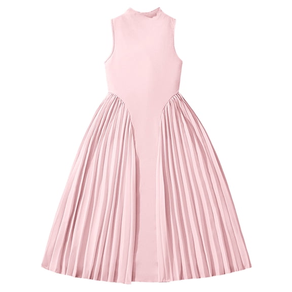 Caqnni Toddler Girls Spring Summer Rainbow Sleeveless Sundress for Little Girls,everyday casual Summer Beach Dress (9-10 Years,Red)