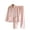 Pink, variant on Tnhcen Fashionable Comfortable Pajamas Set for Women Button Down Sleepwear Pullover Pants Nightwear Homewear Set M-XL