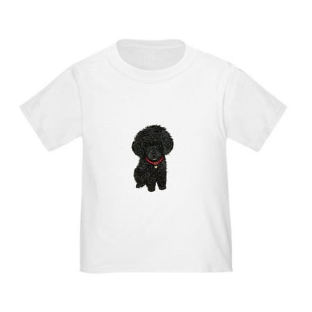 

CafePress - Poodle Pup (Blk) Toddler T Shirt - Cute Toddler T-Shirt 100% Cotton